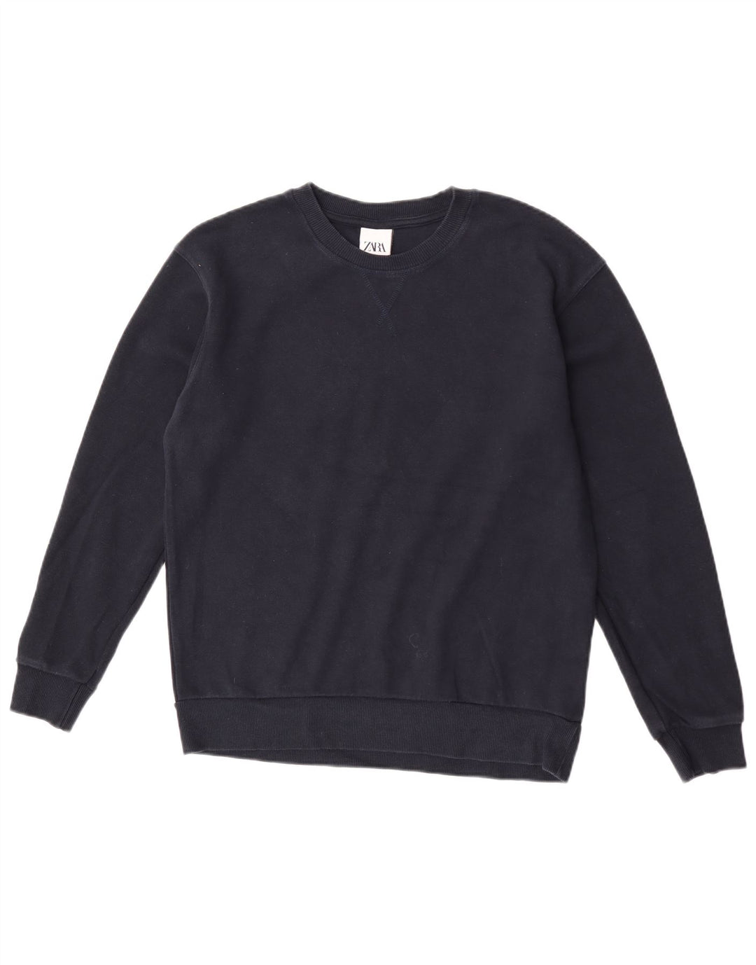 Мужской джемпер Zara, темно-синий, хлопковый, среднего размера