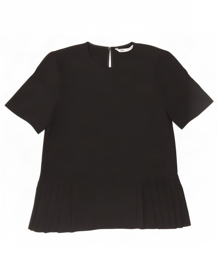 Женская блузка Zara Top UK 10, маленькая черная