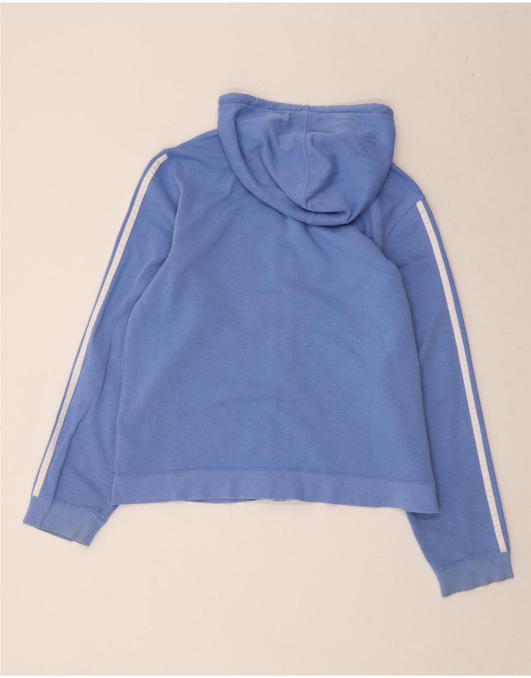 Женский джемпер с капюшоном ADIDAS UK 18 XL, синий хлопок