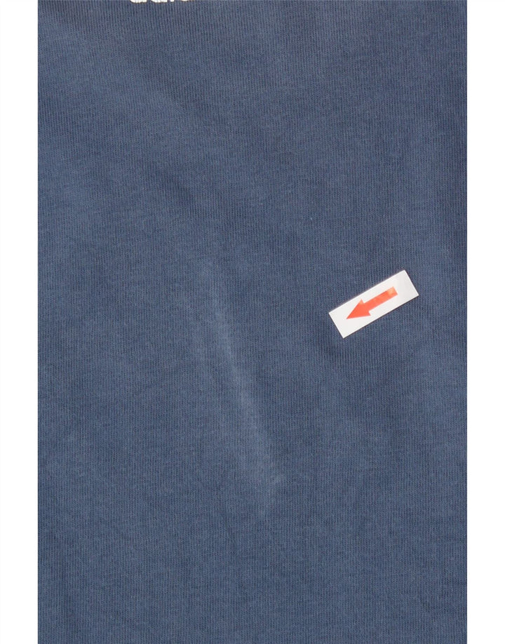 Мужская футболка с рисунком Adidas Top Medium Blue Cotton