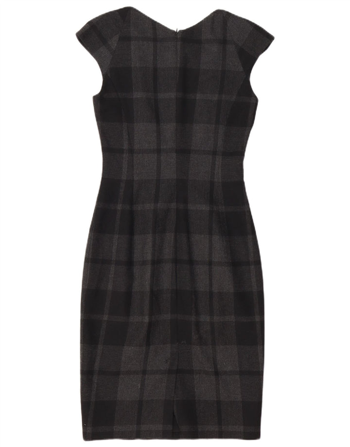 Женское платье-футляр Karen Millen UK 8, маленькое черное платье в клетку из полиэстера