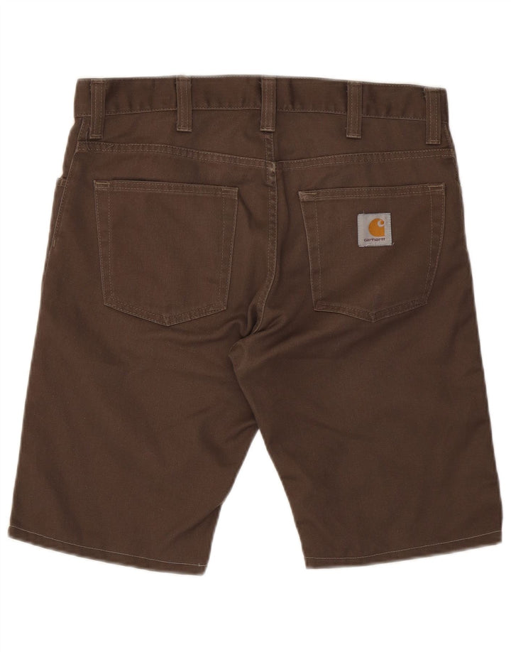 Carhartt Мужские повседневные шорты W32 Средне-коричневые из полиэстера