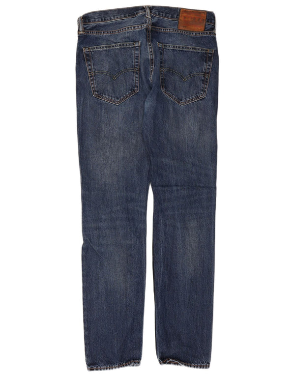 Мужские зауженные зауженные джинсы Levi's 512 W33 L32 синие, хлопок