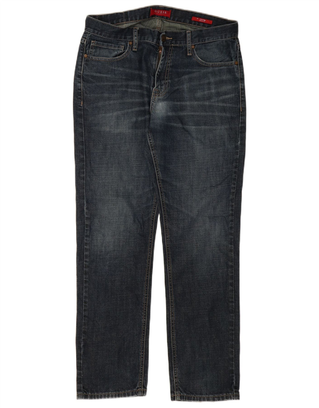 Мужские прямые джинсы Guess W31 L30 синие, хлопок