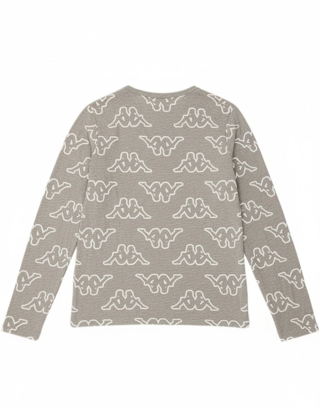 KAPPA Girls Graphic Top Long Sleeve 12-13 Years Grey