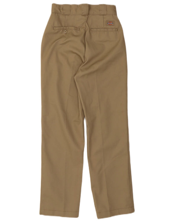 Женские прямые брюки чинос Dickies W24 L26 бежевого цвета из полиэстера