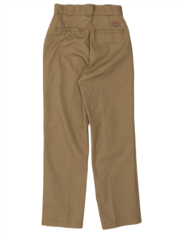 Женские прямые брюки чинос Dickies W24 L26 бежевого цвета из полиэстера