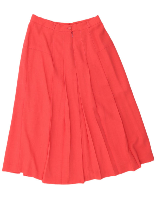 Женская плиссированная юбка с завышенной талией Whimsy, размер UK 16, большой размер W30, розовый полиэстер