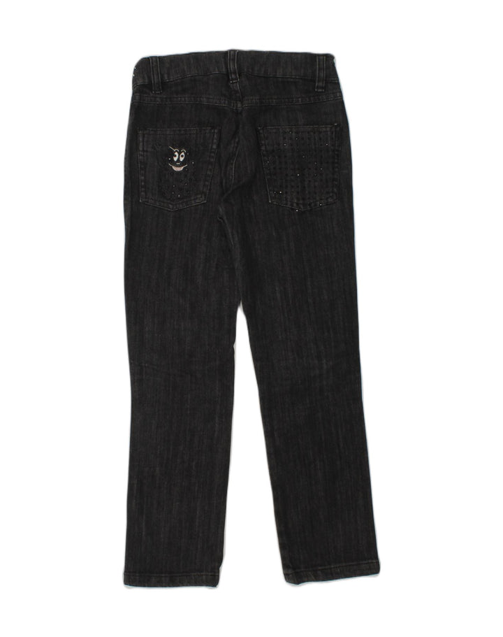 LAURA BIAGIOTTI Girls Slim Jeans 5-6 Years W22 L20 Black Cotton | Vintage Laura Biagiotti | Thrift | Second-Hand Laura Biagiotti | Used Clothing | Messina Hembry 