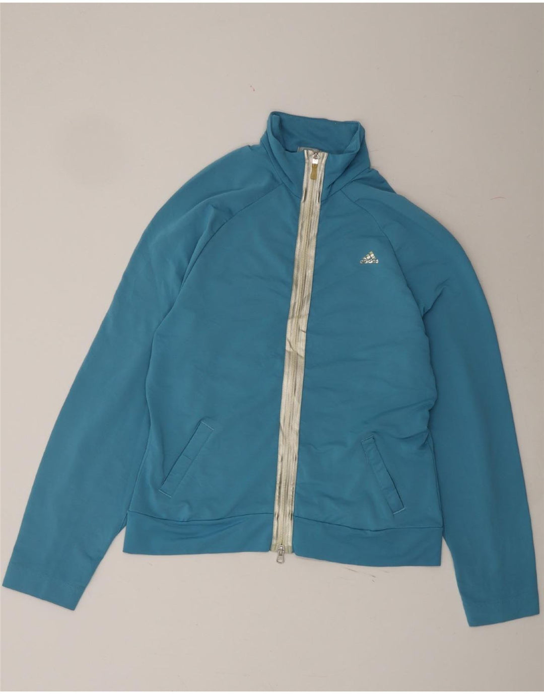 ADIDAS Womens Clima 365 Tracksuit Top Jacket UK 16 Large Blue Polyester Vintage Adidas and Second-Hand Adidas from Messina Hembry 