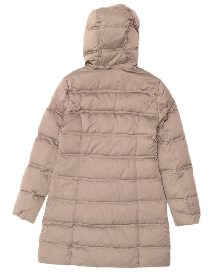 CHAMPION Womens Padded Hooded Duffle Coat UK 14 Medium Grey Polyester
