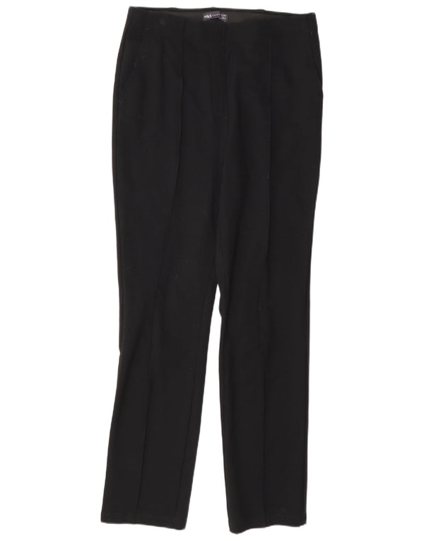 Женские прямые брюки Marks & Spencer, размер UK 12, средние W32 L30, черные