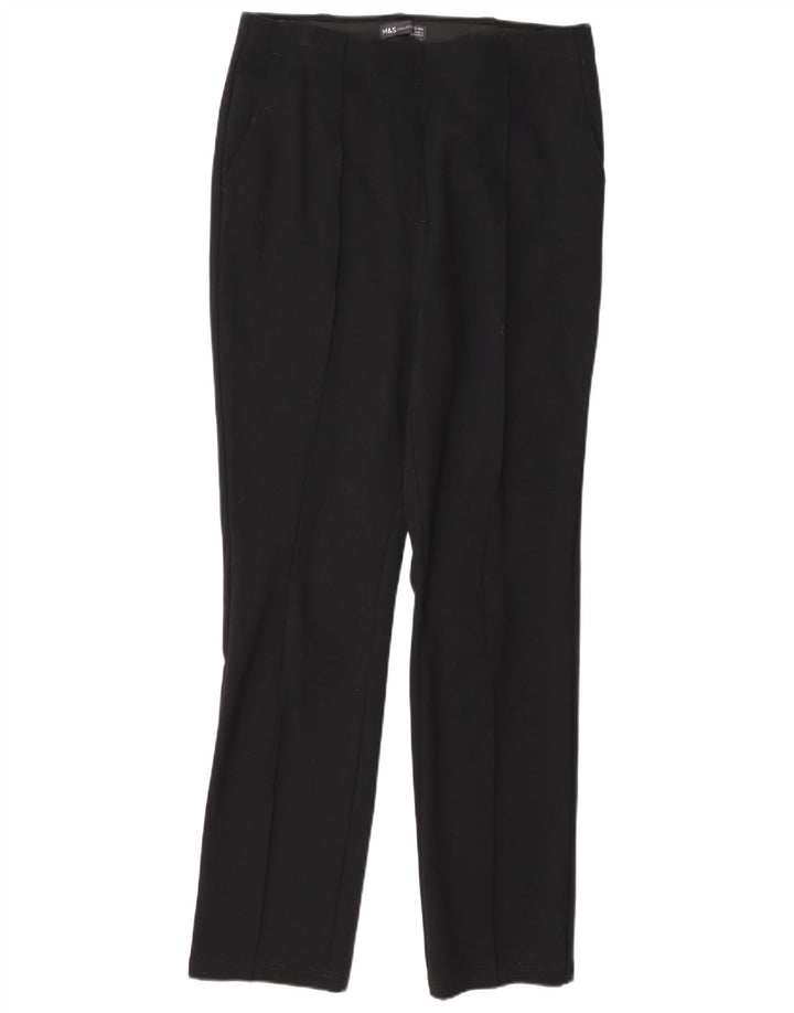 Женские прямые брюки Marks & Spencer, размер UK 12, средние W32 L30, черные