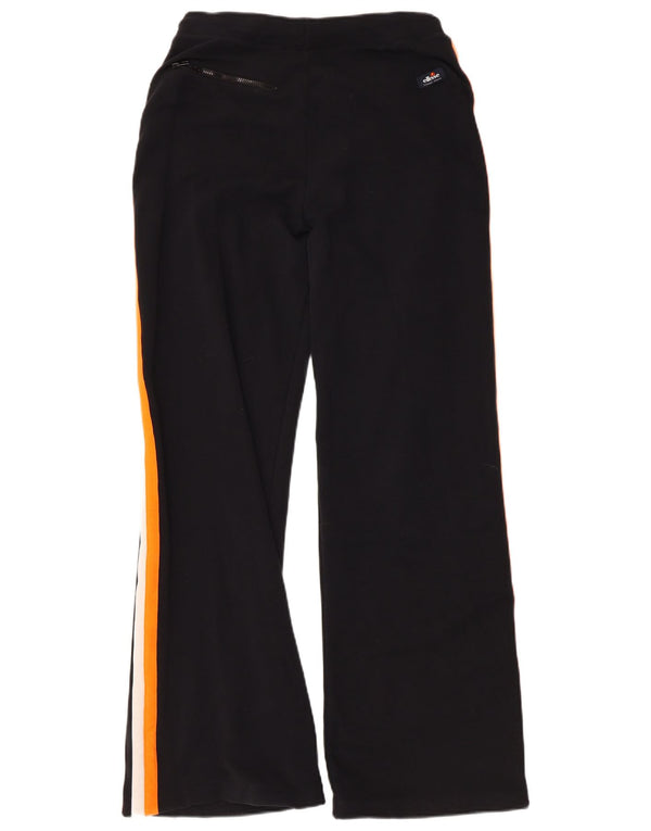 Женские спортивные брюки Ellesse UK 12, средний черный, хлопок с цветными блоками