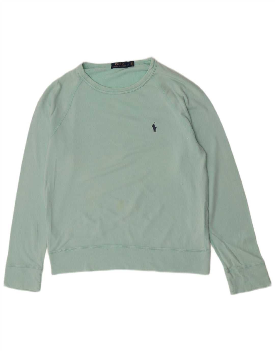 Мужской топ с длинными рукавами Polo Ralph Lauren, средний бирюзовый хлопок