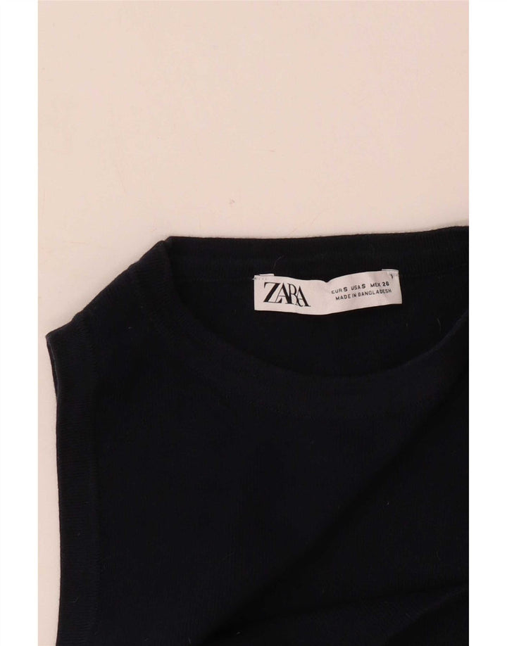 Женский жилет Zara Top UK 8, маленький, темно-синий