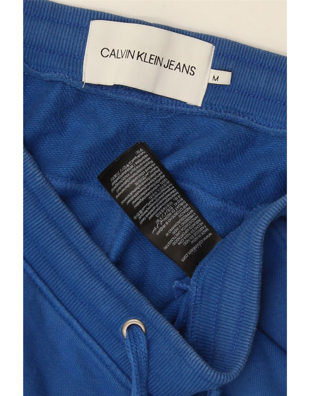 Calvin Klein Мужские спортивные шорты из хлопка среднего синего цвета