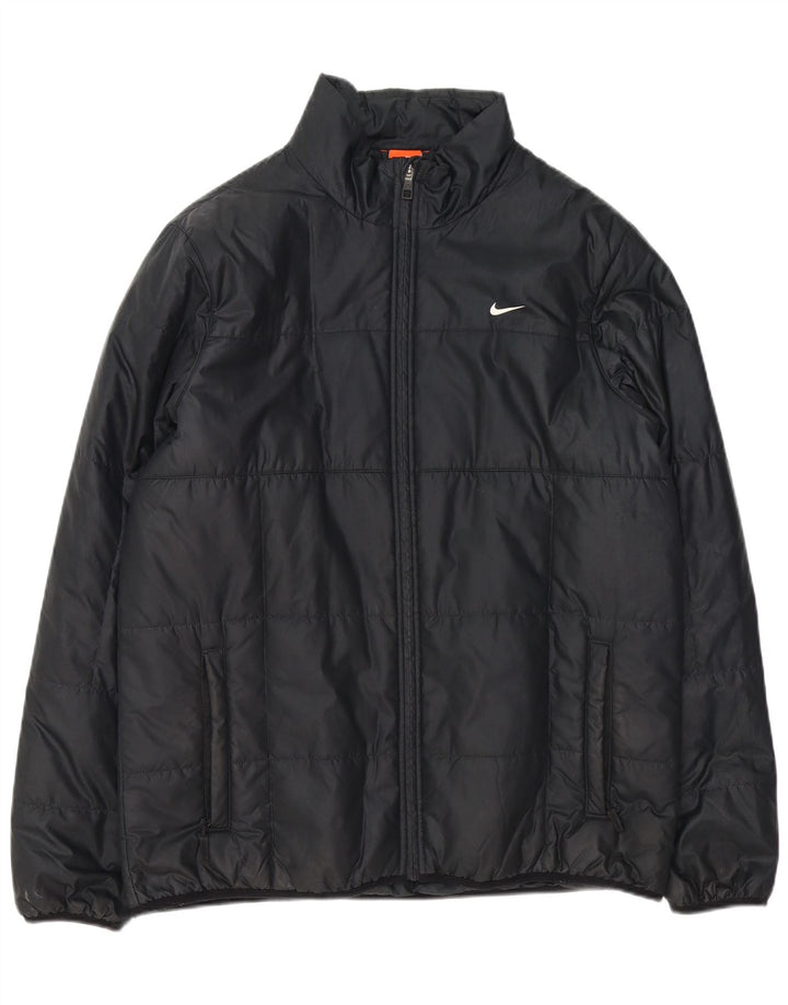 Мужская стеганая куртка Nike UK 40, большая черная, полиэстер