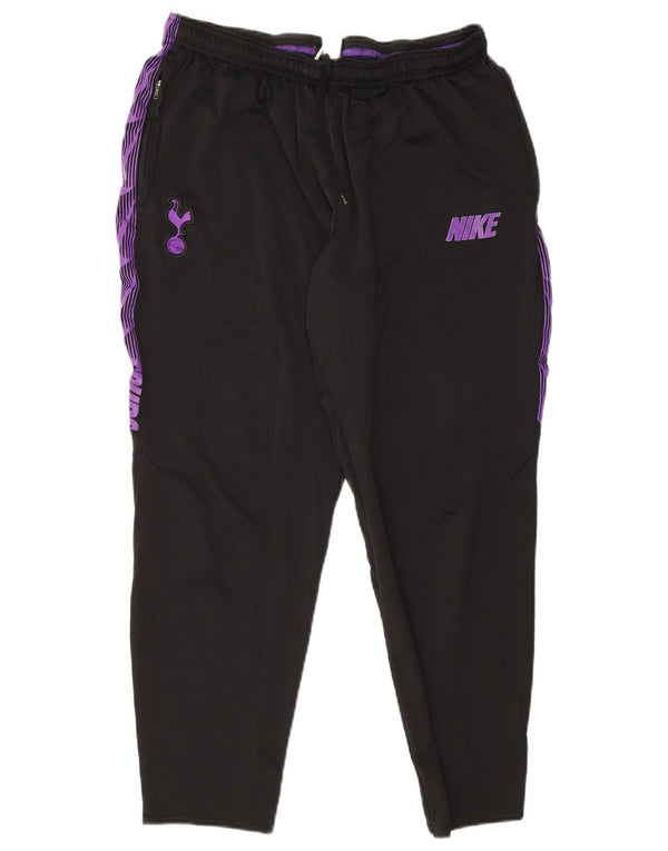 Женские спортивные брюки Nike Dri Fit с графическим рисунком UK 18 XL, черные с цветными блоками