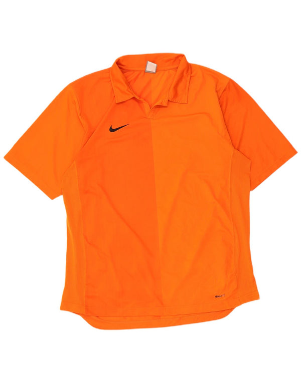 Мужская рубашка-поло Nike UK 45/47 XL оранжевая, полиэстер