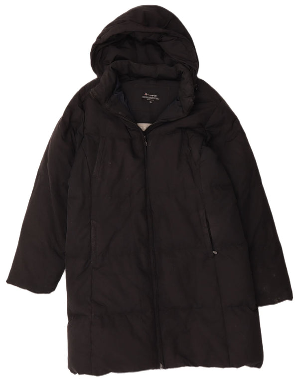 Мужское стеганое пальто с капюшоном Champion UK 42 XL, черное