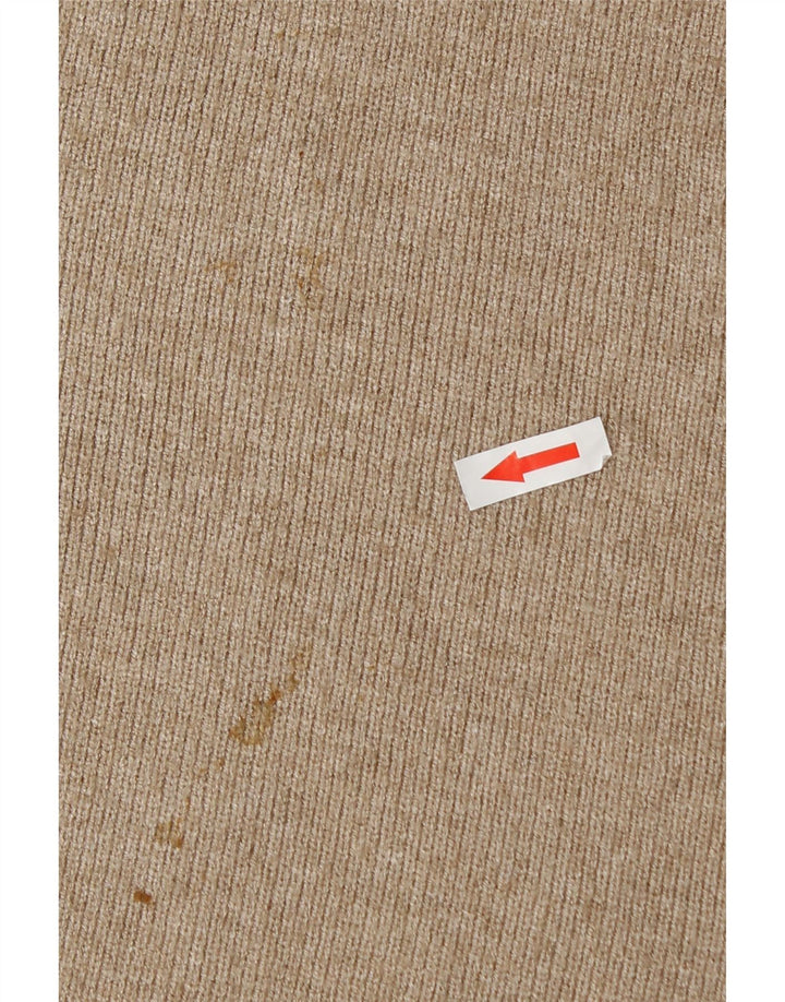 Zara Женская юбка-трапеция среднего размера W28 Бежевая вискоза