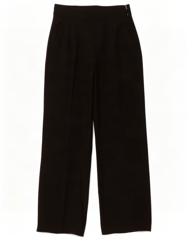 Zara Womens High Waist Wide Leg Casual Trousers Medium W28 L35 Black