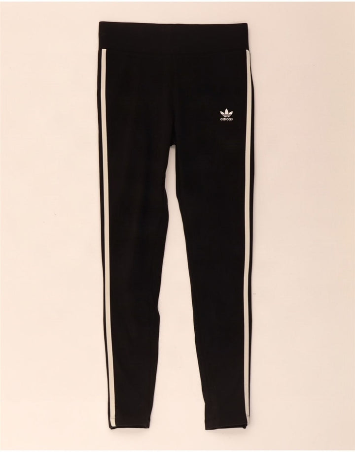 Мужские леггинсы Adidas UK 12, средний черный хлопок