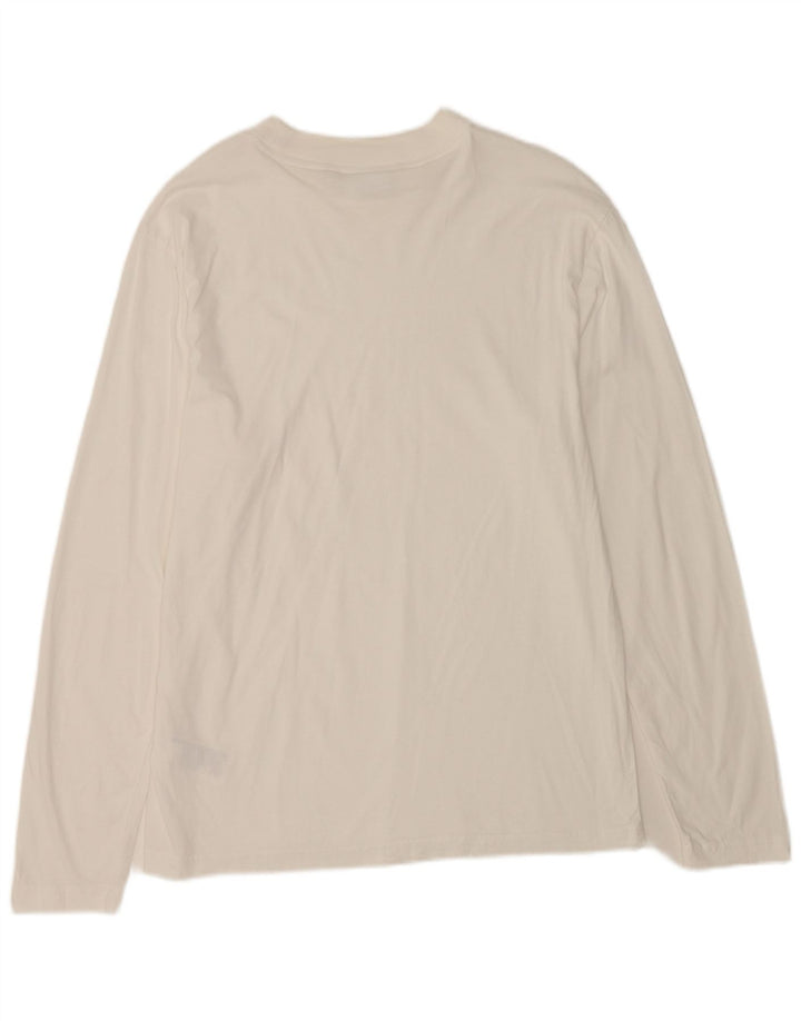 Мужской топ Calvin Klein с длинным рукавом XL, белый хлопок
