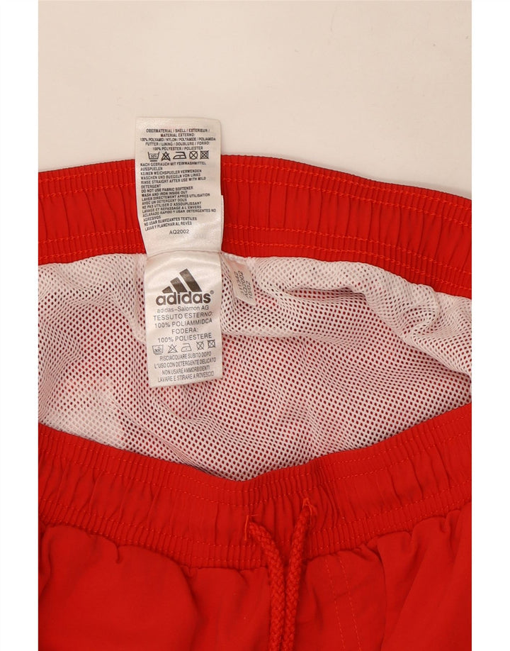 Мужские шорты для плавания Adidas с рисунком, средний красный полиэстер