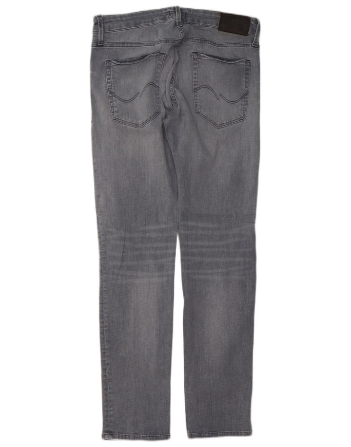 Мужские узкие джинсы Jack & Jones W32 L30, серый хлопок