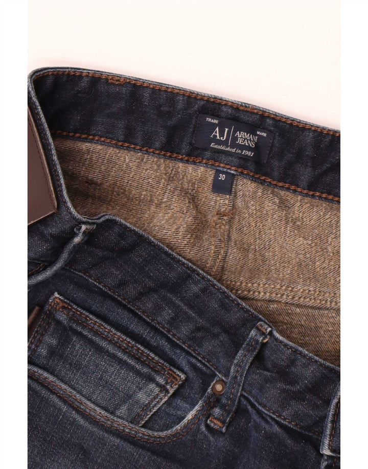 Мужские джинсы Armani Slim W30 L28 Темно-синие, хлопок