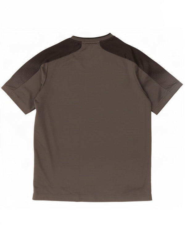 Футболка Adidas для мальчиков, топ 13-14 лет, серый полиэстер