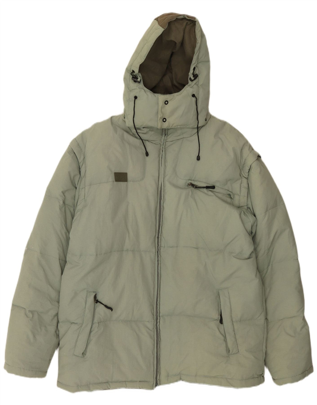 Мужская утепленная куртка Fila с капюшоном UK 44 2XL Зеленый Полиамид