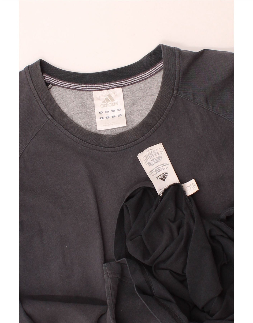 ADIDAS Mens T-Shirt Top XL Grey Cotton Vintage Adidas and Second-Hand Adidas from Messina Hembry 