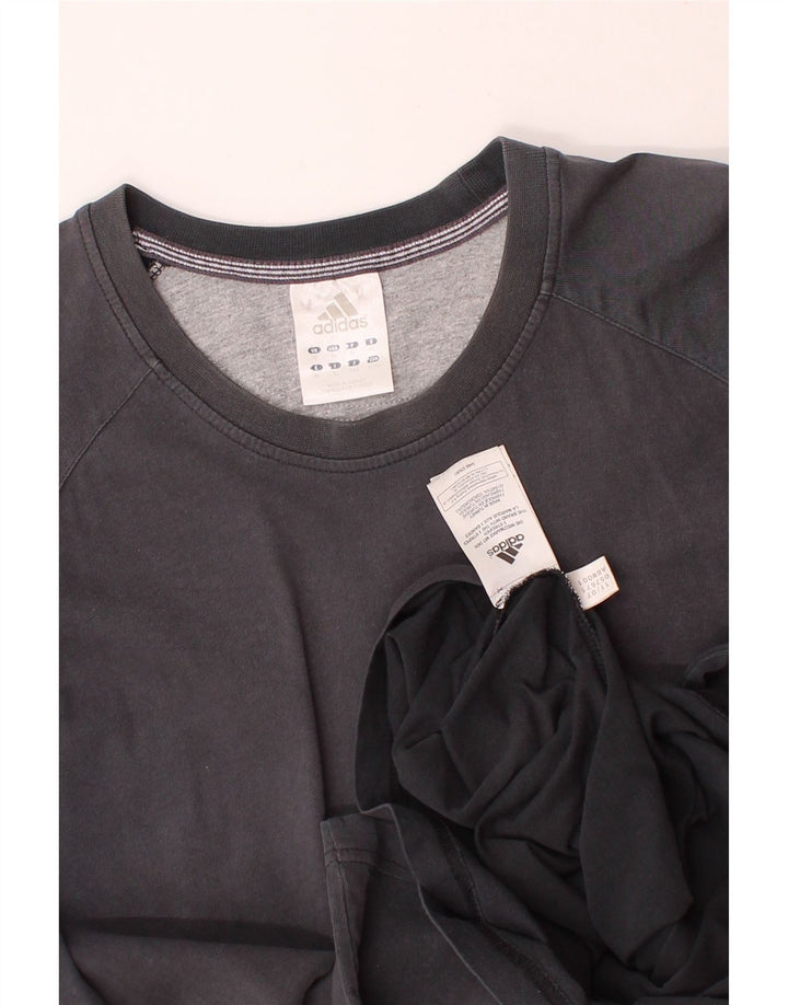 ADIDAS Mens T-Shirt Top XL Grey Cotton Vintage Adidas and Second-Hand Adidas from Messina Hembry 