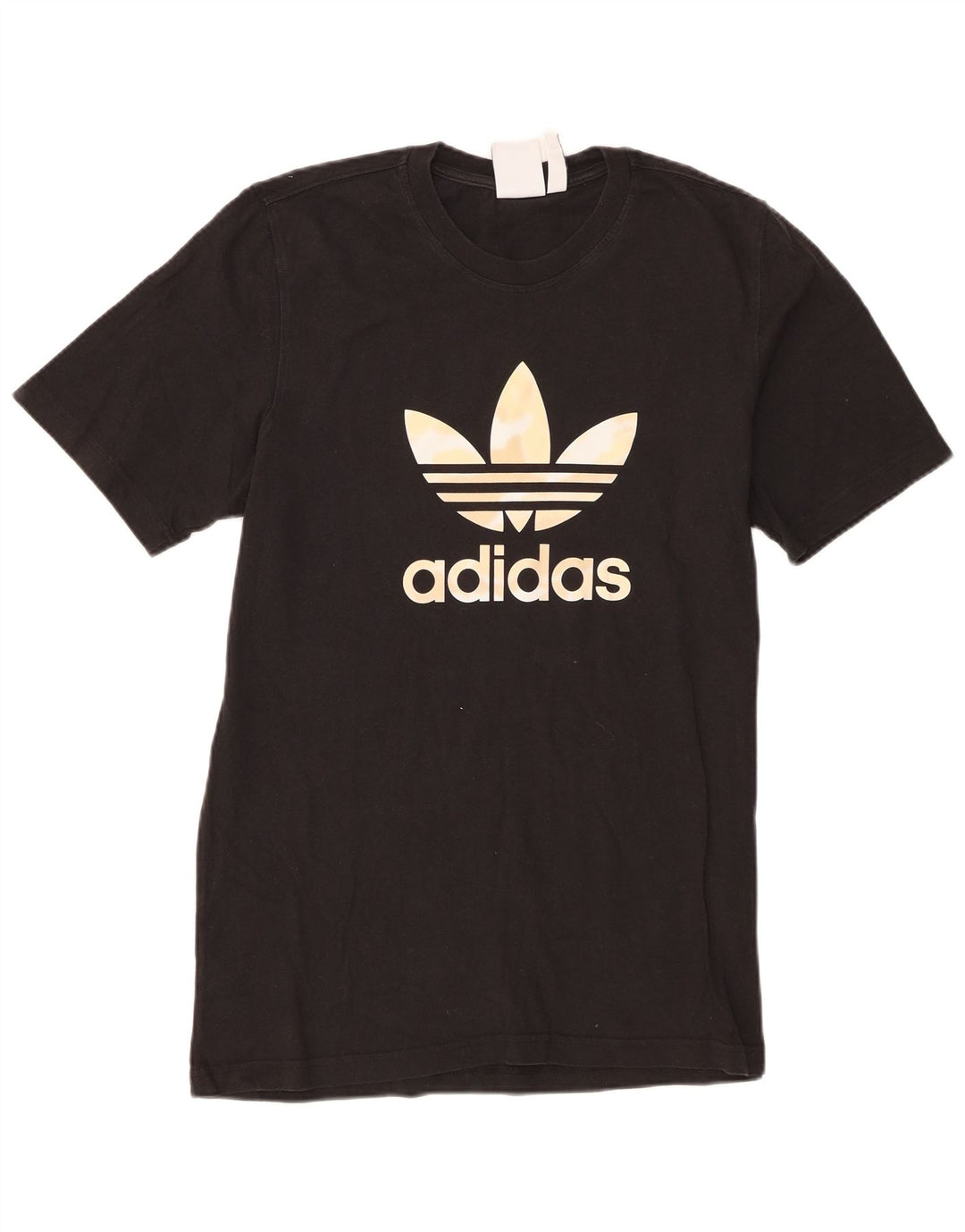 Adidas Мужская футболка с рисунком Топ среднего размера, черный хлопок