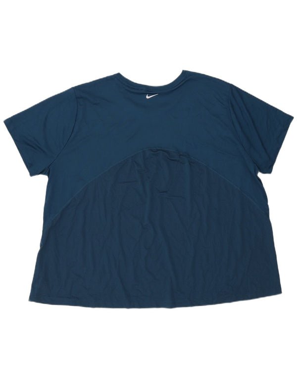 Мужская футболка Nike Dri Fit 3XL темно-синяя