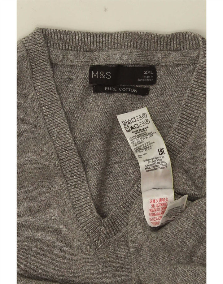 Мужская майка Marks & Spencer 2XL, серый хлопок