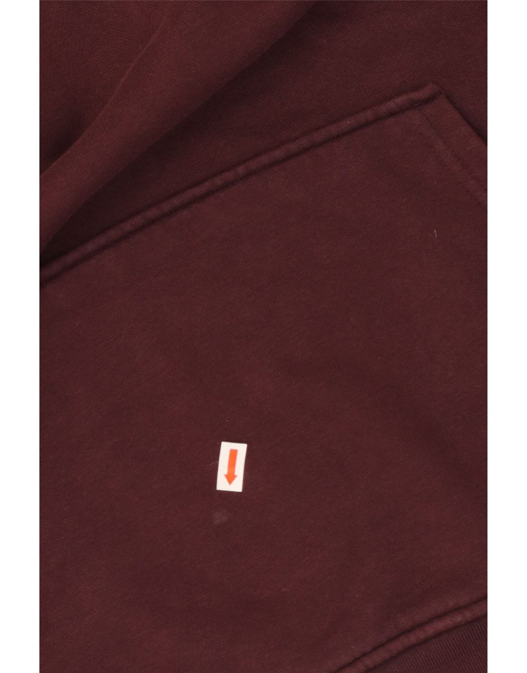 Женский джемпер с капюшоном ADIDAS Oversized UK 10, маленький бордовый хлопок