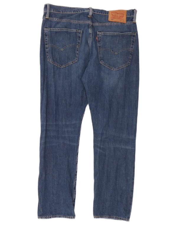 Мужские зауженные джинсы Levi's 502 W32 L30 синие, хлопок