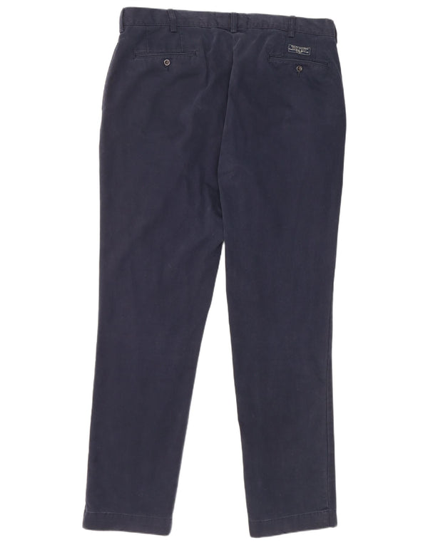 Мужские узкие брюки-чиносы Polo Ralph Lauren W38 L34 темно-синие, хлопковые