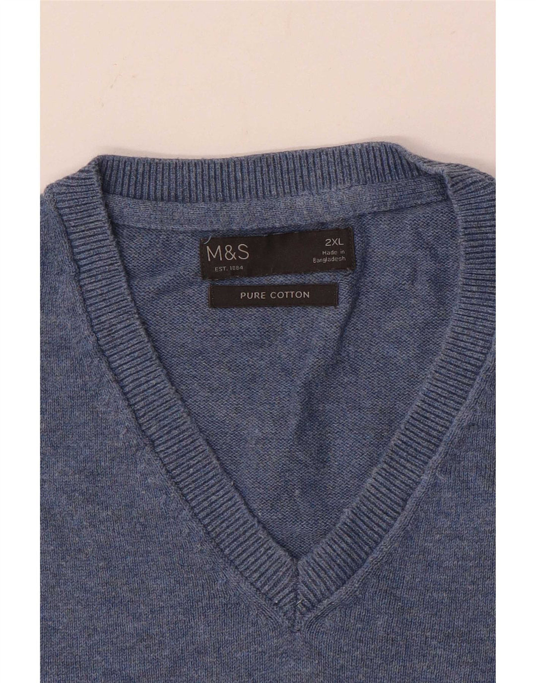 Мужская майка Marks & Spencer 2XL, синий хлопок