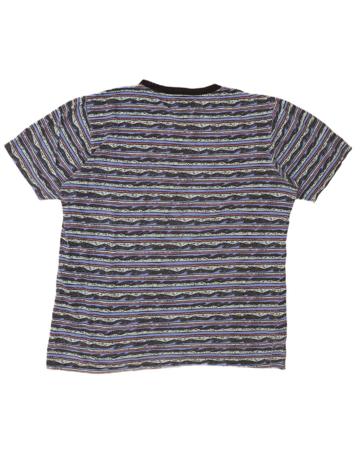 Мужская футболка BILLABONG с рисунком, 2XL, хлопок в синюю полоску