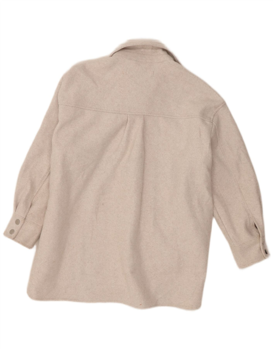 Женская куртка-рубашка Zara UK 6 XS, бежевый полиэстер