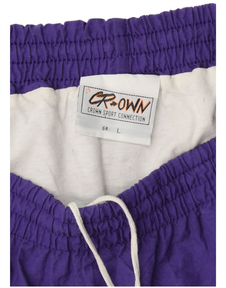 Мужские шорты для плавания Crown, большие фиолетовые из полиамида