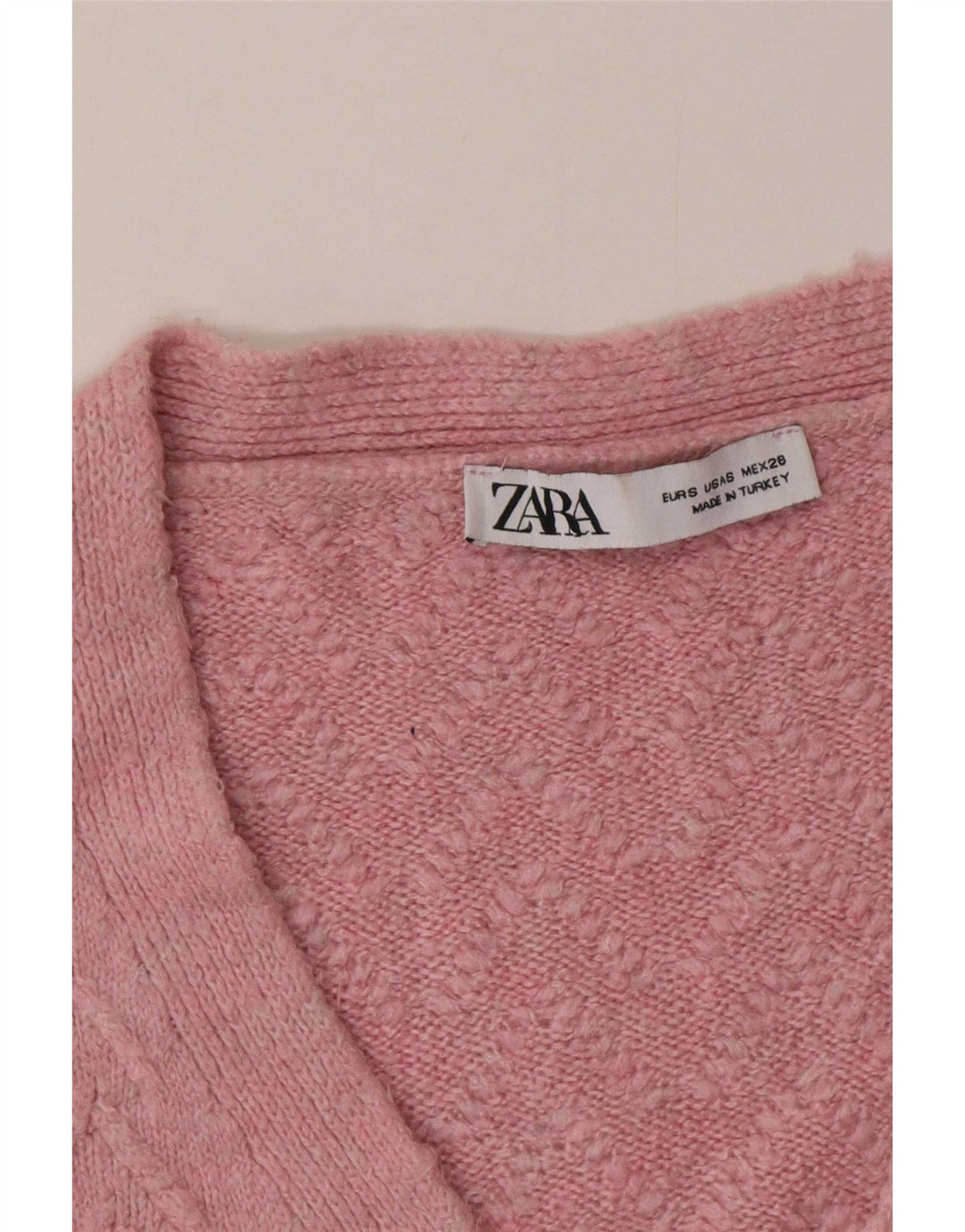 Женский свитер-кардиган оверсайз Zara UK 10, маленький розовый