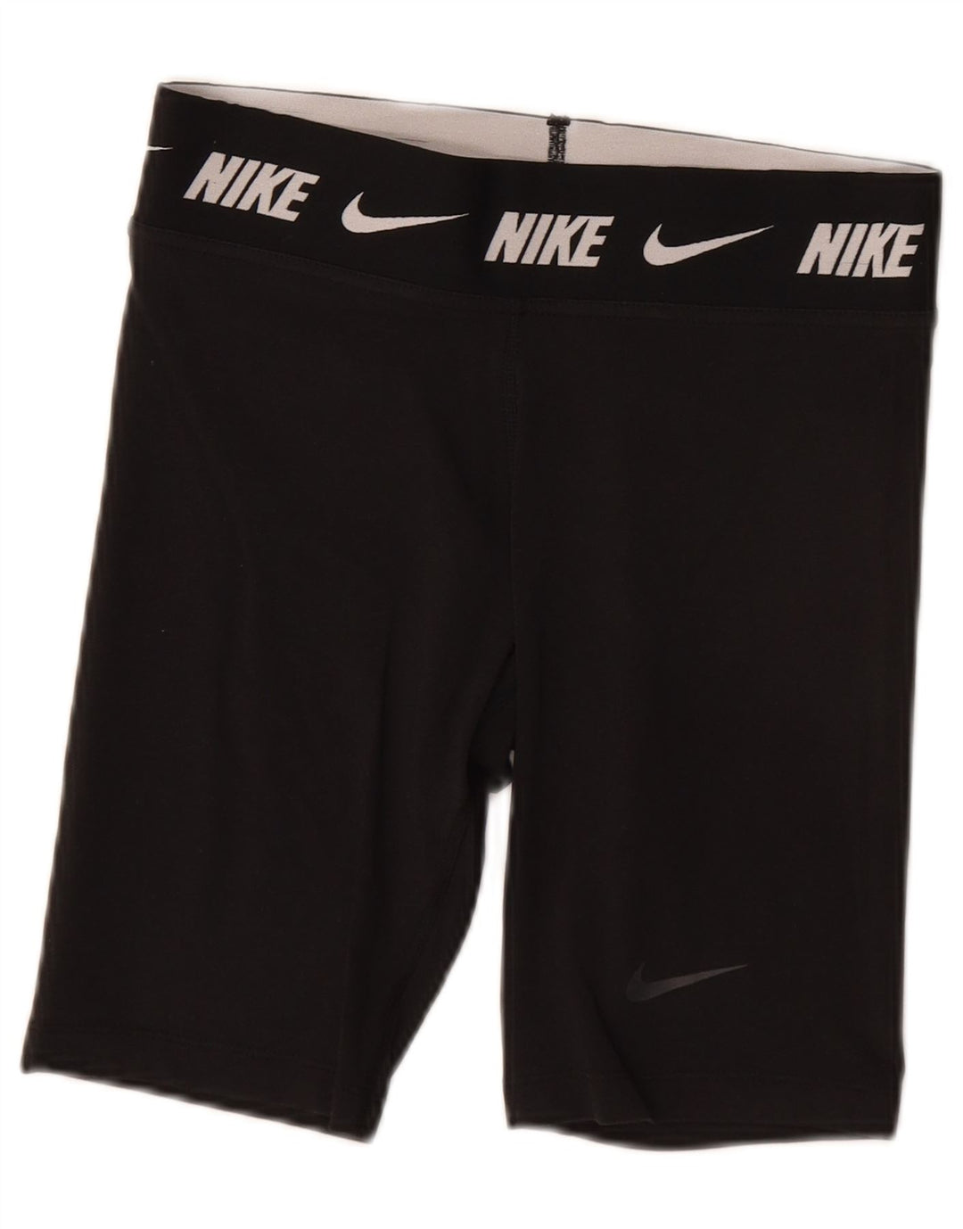 NIKE Womens Graphic Sport Shorts UK 10 Small  Black
