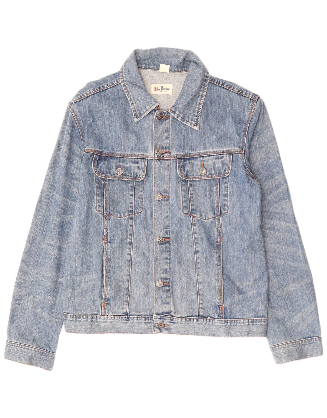 Мужская джинсовая куртка JOHN BANER UK 44 2XL, синяя, хлопок