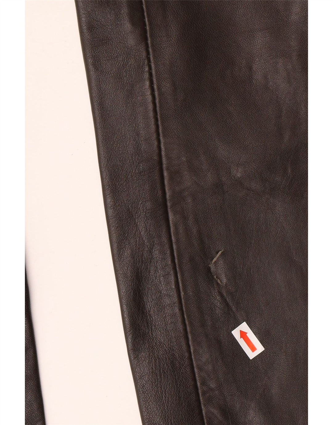 MADDOX Женские кожаные брюки EU 36 Small W26 L32 Коричневые кожаные